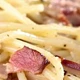 Spaghetti carbonara PASTE Gold Terrace Ocna Mureș Transilvania. Delivery!